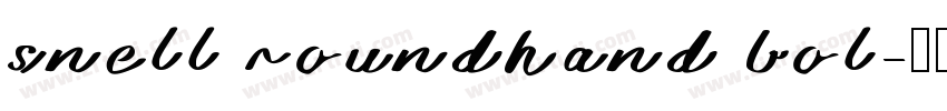 snell roundhand bol字体转换